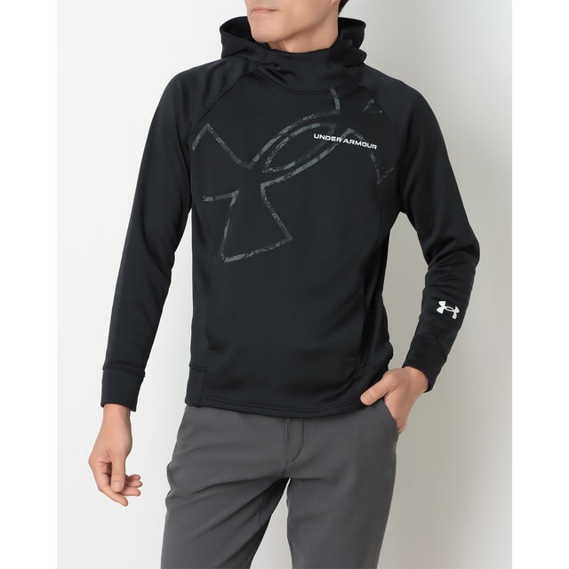 メンズ スウェットパーカー UAアーマーフリース カモグラフィック フーディー 6016737 （Black /  /）