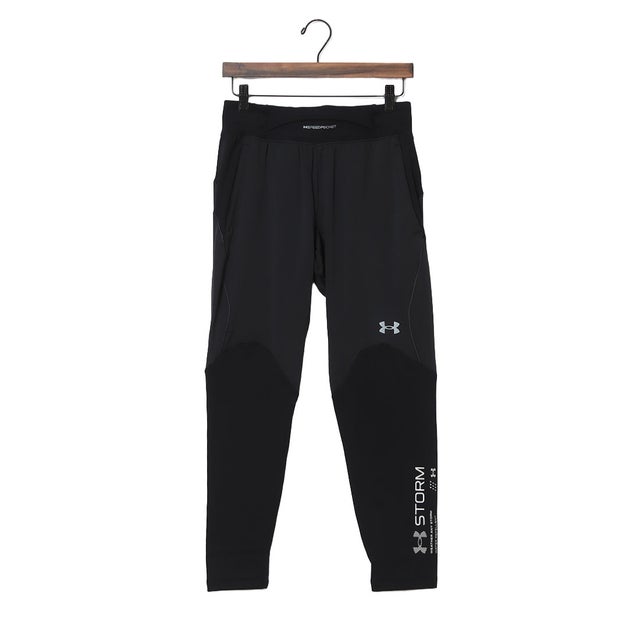 メンズ フィットネス コンプレッションロングタイツ/スパッツ UAコールドウェザー ストーム グリッド パンツ 6016720 （Black /  /）