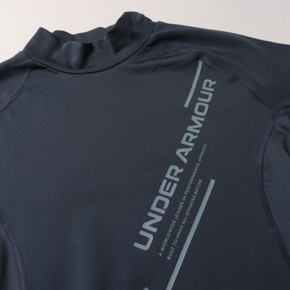 メンズ フィットネス 長袖コンプレッションインナー UAコールドギア グラフィック ロングスリーブ Tシャツ 6020333 （Downpour Gray /  /）｜詳細画像