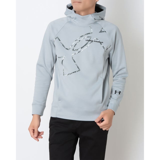 メンズ スウェットパーカー UAアーマーフリース カモグラフィック フーディー 6016737 （Mod Gray /  /）