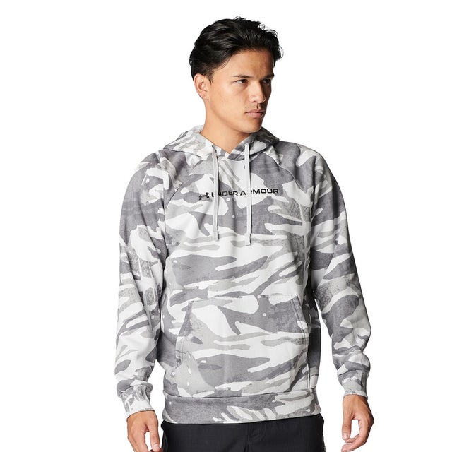 /メンズ/UA Rival Flc AOP HD （Mod Gray /  / Black）