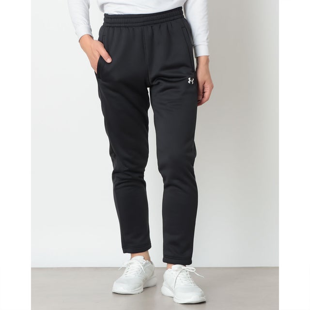 メンズ スウェットロングパンツ UAアーマーフリース パンツ 6013725 （Black /  / White）