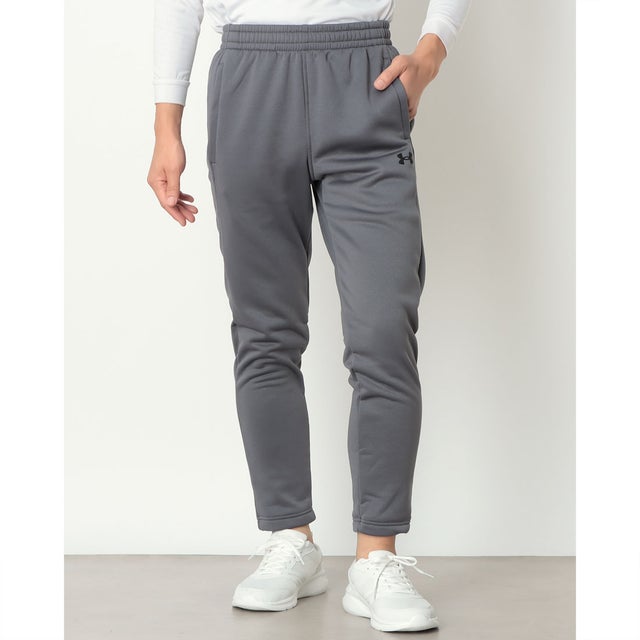 メンズ スウェットロングパンツ UAアーマーフリース パンツ 6013725 （Castlerock /  / Black）