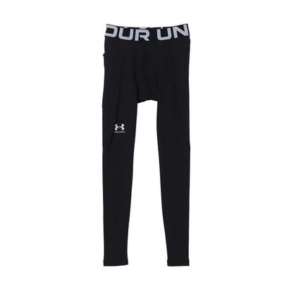 メンズ フィットネス コンプレッションロングタイツ/スパッツ UAコールドギアアーマー レギンス 1366075 （Black /  / White）｜詳細画像