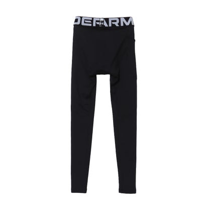 メンズ フィットネス コンプレッションロングタイツ/スパッツ UAコールドギアアーマー レギンス 1366075 （Black /  / White）｜詳細画像