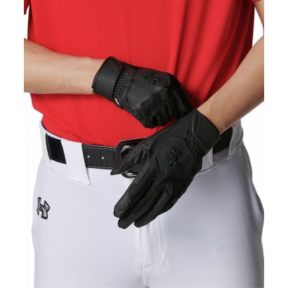 アンダーアーマー UNDER ARMOUR アンダーアーマー/メンズ/UA CLEAN UP BATTING GLOVES NON COLOR （Black / Black / Black）｜詳細画像
