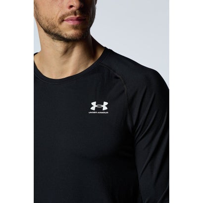 アンダーアーマー/メンズ/UA HEATGEAR FITTED LONG SLEEVE SHIRT （Black /  /）｜詳細画像