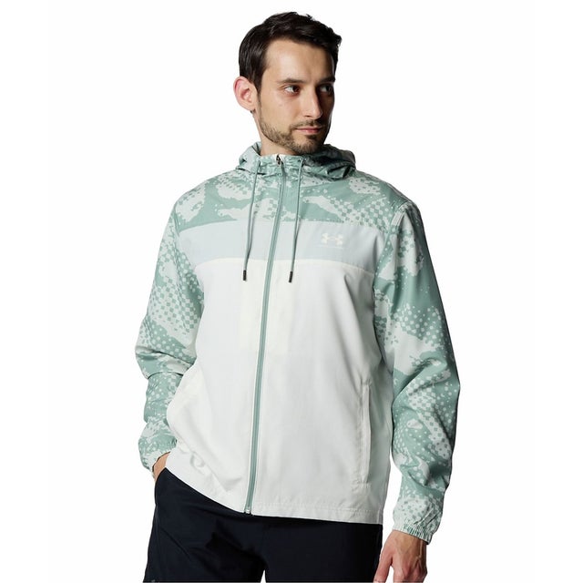 /メンズ/UA SPORTSTYLE WINDBREAKER PRINTED （Hydro Green /  /）