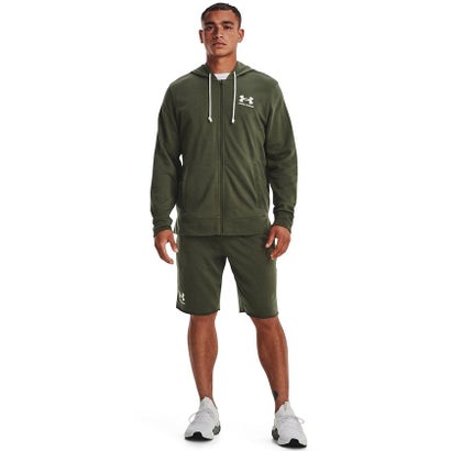 アンダーアーマー UNDER ARMOUR アンダーアーマー/メンズ/UA Rival Terry LC FZ （Marine OD Green /  / Onyx White）｜詳細画像