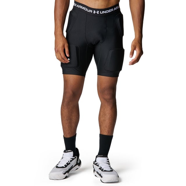 /メンズ/UA HEATGEAR PAD SHORTS （Black /  /）