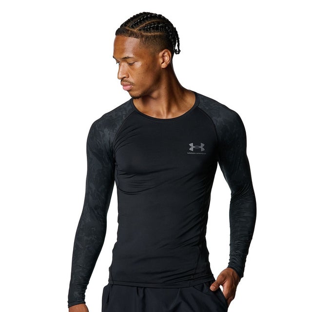 /メンズ/UA HG ARMOUR LS NOVELTY （Black /  /）