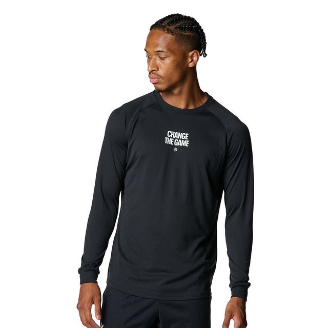 /メンズ/CURRY Tech Logo Long Sleeve T-Shirt （Black /  / White）