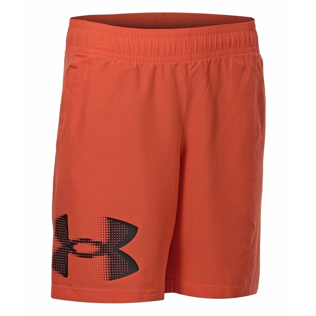 /メンズ/UA TECH WOVEN GRAPHIC SHORTS （Fire /  / Black）
