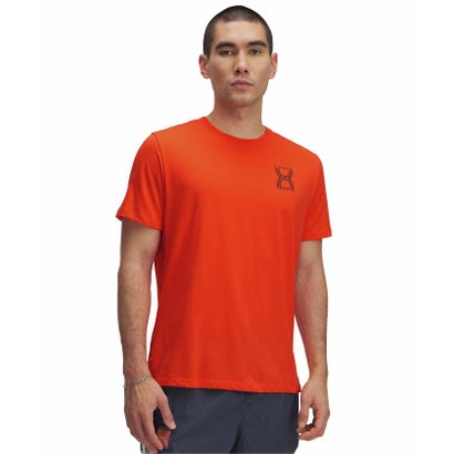 アンダーアーマー/メンズ/UA RUN 96 SHORTSLEEVE （Fire /  / Downpour Gray）｜詳細画像