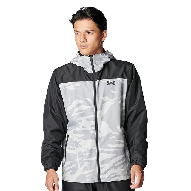 /メンズ/UA TRICOT WOVEN FZ HD JACKET （Steel /  /）