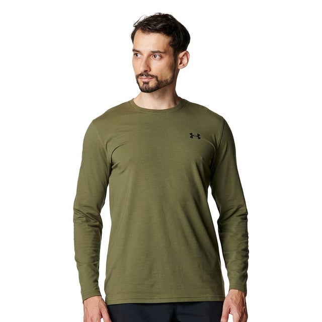 /メンズ/UA PERFORMANCE COTTON LS （Marine OD Green /  /）