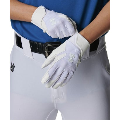 アンダーアーマー UNDER ARMOUR アンダーアーマー/メンズ/UA CLEAN UP PRO BATTING GLOVES NON COLOR （White / White / White）｜詳細画像