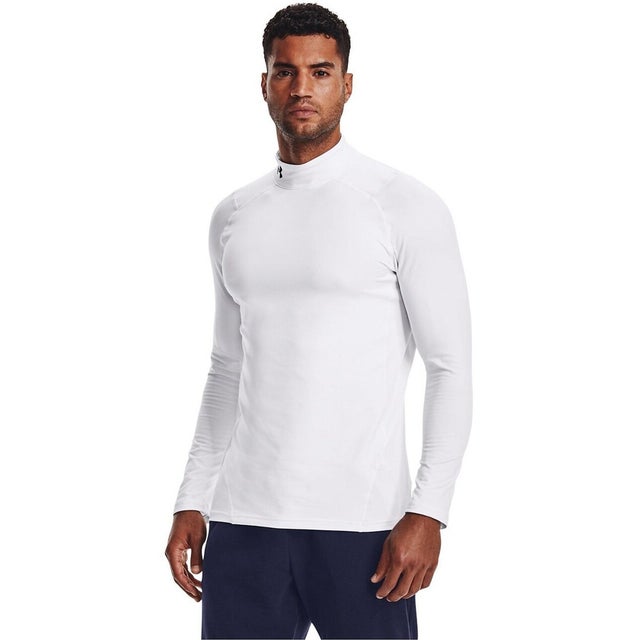 /メンズ/UA CG Armour Fitted Mock （White /  / Black）