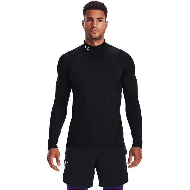 /メンズ/UA CG Armour Fitted Mock （Black /  / White）