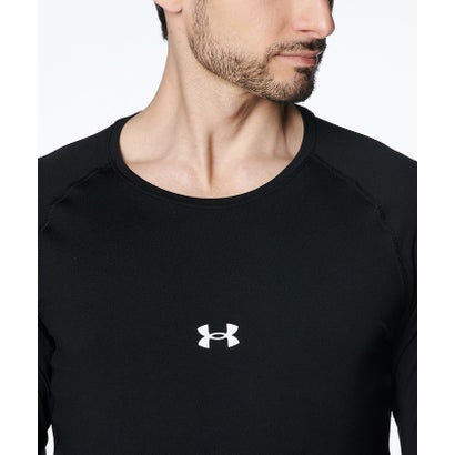 アンダーアーマー UNDER ARMOUR アンダーアーマー/メンズ/UA HEATGEAR COMFORT FITTED LONG SLEEVE CREW NECK SHIRT （Black / /）｜詳細画像