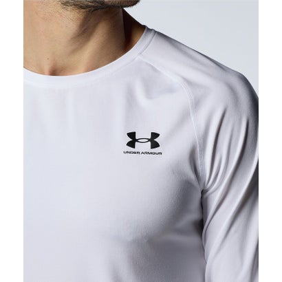 アンダーアーマー/メンズ/UA HEATGEAR FITTED LONG SLEEVE SHIRT （White /  /）｜詳細画像