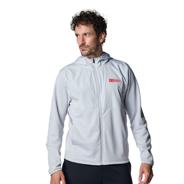 /メンズ/UA ARMOUR FLEECE MAX FZ HD （Halo Gray /  /）