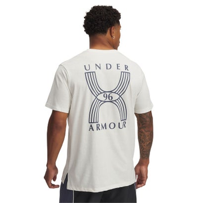 アンダーアーマー UNDER ARMOUR アンダーアーマー/メンズ/UA RUN 96 SHORTSLEEVE （White Quartz /  / Downpour Gray）｜詳細画像