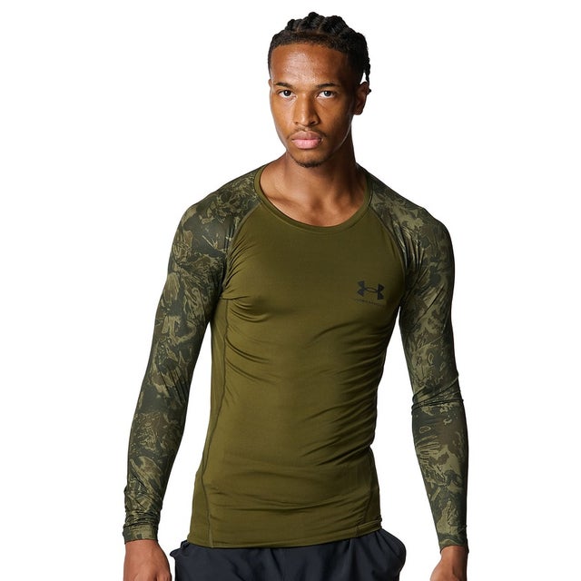 /メンズ/UA HG ARMOUR LS NOVELTY （Expedition Green /  /）