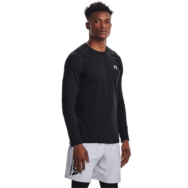 /メンズ/UA CG Armour Fitted Crew （Black /  / White）
