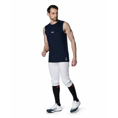 アンダーアーマー/メンズ/UA HEATGEAR COMFORT FITTED SLEEVELESS CREW NECK SHIRT （Midnight Navy / /）｜詳細画像