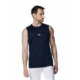 /メンズ/UA HEATGEAR COMFORT FITTED SLEEVELESS CREW NECK SHIRT （Midnight Navy / /）