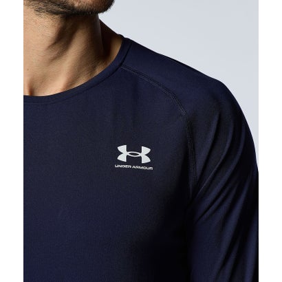 アンダーアーマー UNDER ARMOUR アンダーアーマー/メンズ/UA HEATGEAR FITTED LONG SLEEVE SHIRT （Midnight Navy /  /）｜詳細画像