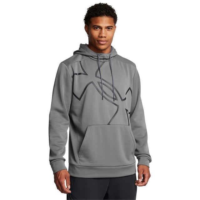 /メンズ/UA Armour Fleece HBR Logo HD （Castlerock /  / White）