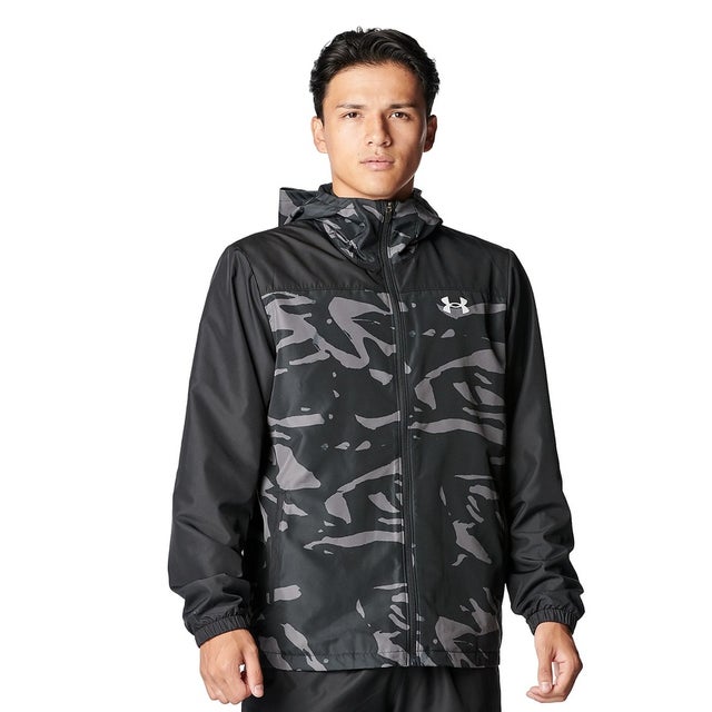 /メンズ/UA TRICOT WOVEN FZ HD JACKET （Black /  /）