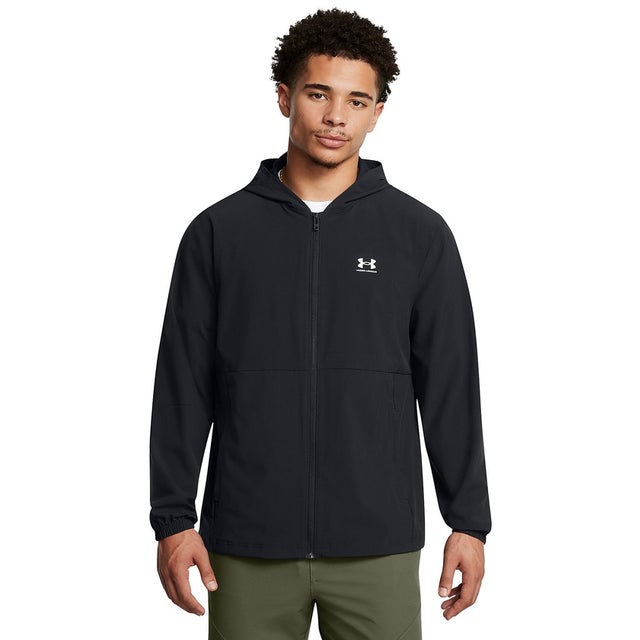 /メンズ/UA Vibe Woven Windbreaker （Black /  / White）