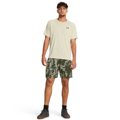 アンダーアーマー UNDER ARMOUR アンダーアーマー/メンズ/UA Tech Printed Short （Marine OD Green / Marine OD Green / Black）｜詳細画像