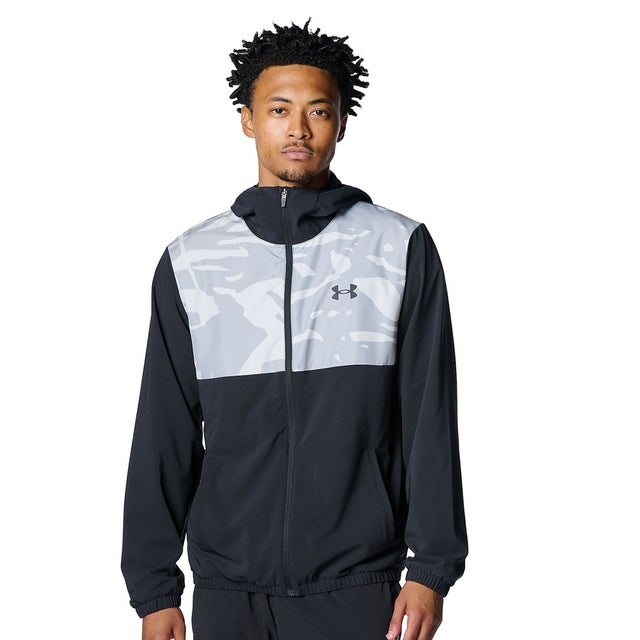 /メンズ/UA WOVEN FZ HD JACKET （Steel /  /）