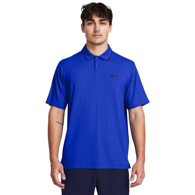 /メンズ/UA Iso-Chill Polo （Photon Blue /  / Midnight Navy）