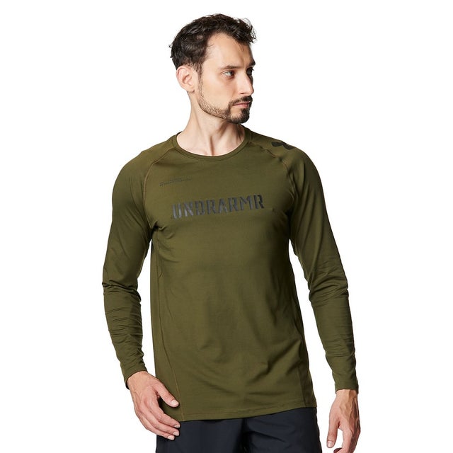 /メンズ/UA HG Fitted LS Nov （Expedition Green /  /）