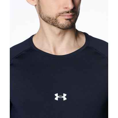 アンダーアーマー UNDER ARMOUR アンダーアーマー/メンズ/UA HEATGEAR COMFORT FITTED LONG SLEEVE CREW NECK SHIRT （Midnight Navy / /）｜詳細画像
