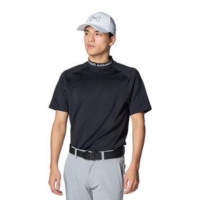 アンダーアーマー UNDER ARMOUR アンダーアーマー/メンズ/UA Wordmark SS Mock Shirt （Black /  / Halo Gray）｜詳細画像