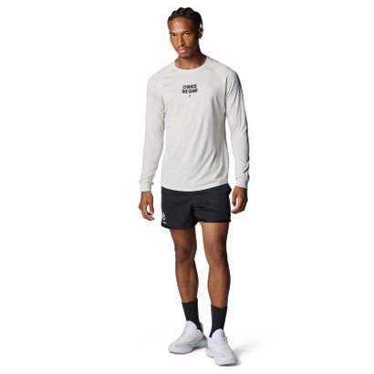 アンダーアーマー UNDER ARMOUR アンダーアーマー/メンズ/CURRY Tech Logo Long Sleeve T-Shirt （White Clay /  / Black）｜詳細画像