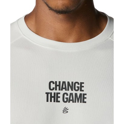 アンダーアーマー UNDER ARMOUR アンダーアーマー/メンズ/CURRY Tech Logo Long Sleeve T-Shirt （White Clay /  / Black）｜詳細画像