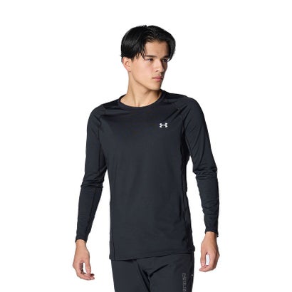 アンダーアーマー UNDER ARMOUR アンダーアーマー/メンズ/UA HG Fitted LS Crew NV （Black /  / Mod Gray）｜詳細画像