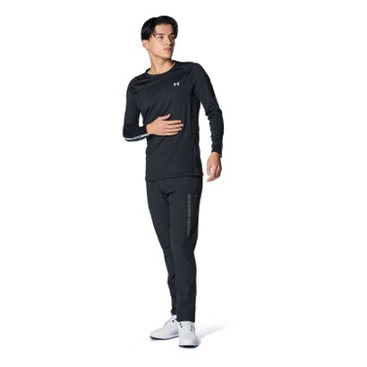 アンダーアーマー UNDER ARMOUR アンダーアーマー/メンズ/UA HG Fitted LS Crew NV （Black /  / Mod Gray）｜詳細画像