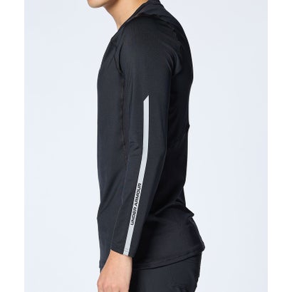 アンダーアーマー UNDER ARMOUR アンダーアーマー/メンズ/UA HG Fitted LS Crew NV （Black /  / Mod Gray）｜詳細画像