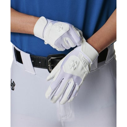 アンダーアーマー UNDER ARMOUR アンダーアーマー/メンズ/UA CLEAN UP BATTING GLOVES NON COLOR （White / White / White）｜詳細画像