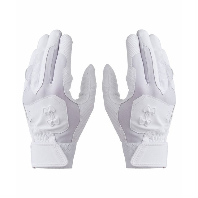 /メンズ/UA CLEAN UP BATTING GLOVES NON COLOR （White / White / White）