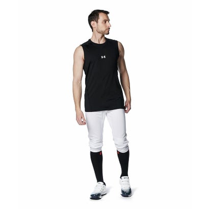 アンダーアーマー/メンズ/UA HEATGEAR COMFORT FITTED SLEEVELESS CREW NECK SHIRT （Black / /）｜詳細画像