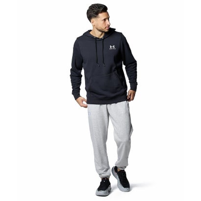 アンダーアーマー/メンズ/UA ESSENTIAL TERRY HOODIE （Black /  / White）｜詳細画像